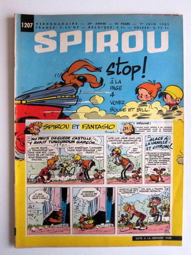 Hebdo Spirou 1207 + mini-récit n°64 (1961), Livres, BD, Comme neuf, Une BD, Enlèvement ou Envoi