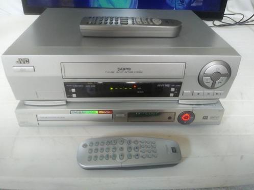Kopieer duo Philips DVD recorder en JVC VHS video recorder, Audio, Tv en Foto, Videospelers, Gebruikt, VHS-speler of -recorder