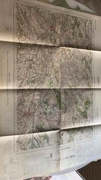 Oude map kaart topografisch Hasselt 99x69cm 1941, Ophalen
