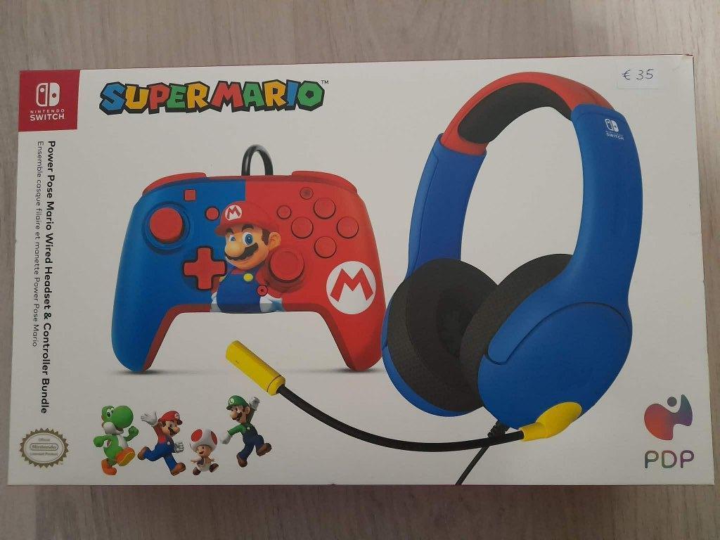 Nintendo Switch Supermario Headset en controller, Ophalen, Gebruikt