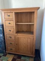 Hoge kast, Ophalen, 100 tot 150 cm, Zo goed als nieuw, Met lade(s)