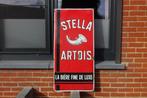 Stella Artois origineel emaille uit de jaren 40 Benedictus, Verzamelen, Ophalen, Gebruikt, Reclamebord