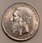 Vrijstaat Congo - 50 Cent 1887 - Topkwaliteit, Ophalen of Verzenden, Zilver, Losse munt