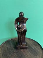 Abstract bronzen beeld Moeder en kind, Ophalen, Brons
