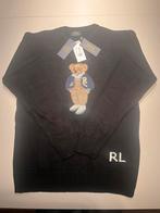 Polo Ralph Lauren - Zwarte Trui met Polo Bear - Maat M, Enlèvement ou Envoi, Neuf, Taille 48/50 (M), Noir