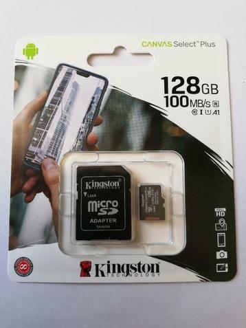 Kingston micro SD kaart 128GB nieuw beschikbaar voor biedingen