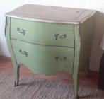 Commode bombée en bois, de style. 2 tiroirs. Artcopy, Ophalen