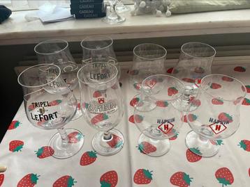 Verzameling bierglazen beschikbaar voor biedingen