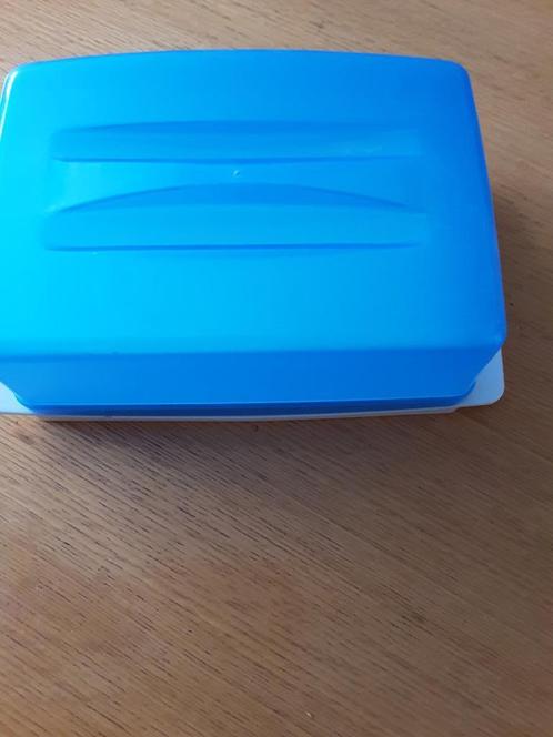KAAS- OF CAKEDOOS, Huis en Inrichting, Keuken | Tupperware, Gebruikt, Bus of Trommel, Blauw, Ophalen of Verzenden