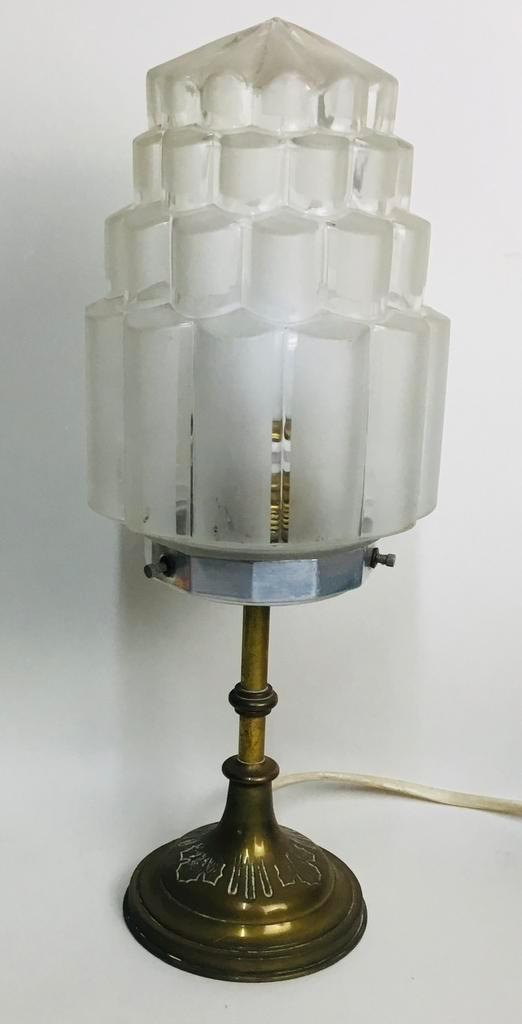 Lampe de table d'ambiance Art Déco ancienne, Antiquités & Art, Antiquités | Éclairage, Envoi