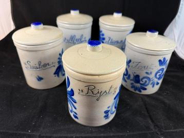 Voorraadpotten Delfts Blauw beschikbaar voor biedingen