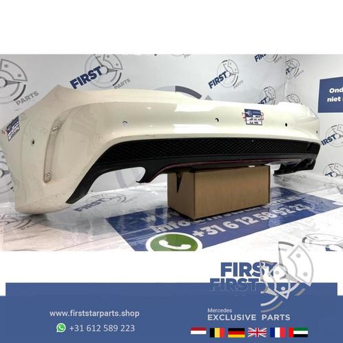 W117 CLA AMG ACHTERBUMPER WIT Mercedes C117 X117 2013-2018 O, Auto-onderdelen, Carrosserie, Bumper, Mercedes-Benz, Voor, Gebruikt