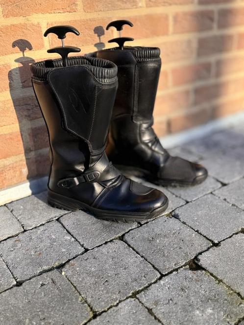 Paar leren motorlaarzen - maat 44, Motoren, Kleding | Motorkleding, Laarzen, Heren, Tweedehands, Ophalen