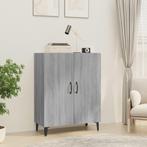 Dressoir 70x34x90 cm bewerkt hout grijs sonoma eikenkleurig, Verzenden, Nieuw, Grijs