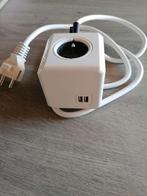 PowerCube - 3 stekkers, 2 USB aansluitingen in één pakket, Ophalen of Verzenden, Nieuw