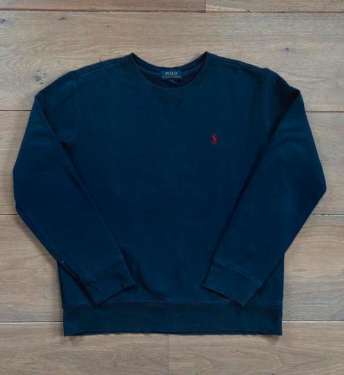 Marineblauwe trui van ralph lauren, Kleding | Heren, Truien en Vesten, Zo goed als nieuw, Maat 52/54 (L), Blauw, Verzenden