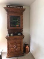 Armoire malines avec verre au plomb et console, Antiquités & Art, Antiquités | Meubles | Armoires, Enlèvement