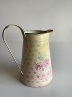 Brocante stijl kan met bloemetjes, Antiek en Kunst, Curiosa en Brocante, Ophalen of Verzenden