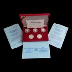 Set van 5 medailles / Belgische Dynastie / Sterling zilver, Postzegels en Munten, Verzenden, Zilver, Losse munt, Zilver