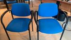 7 blauwe bureaustoelen van professionele kwaliteit, Blauw