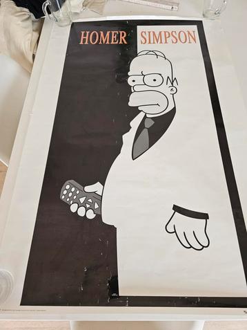 Vintage jaren 2007 Homer Simpson Scarface Poster beschikbaar voor biedingen