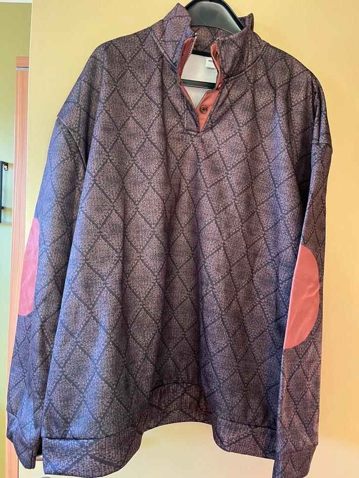 Sweater heren 4 XL, Kleding | Heren, Grote Maten, Nieuw, Trui of Vest, Bruin, Ophalen of Verzenden