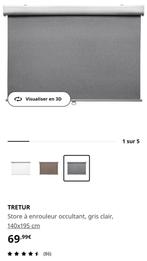 Store enrouleur occultant gris 140x195 cm IKEA TRETUR Neuf, Gris, Neuf