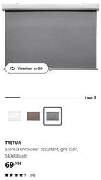 Store enrouleur occultant gris 140x195 cm IKEA TRETUR Neuf, Maison & Meubles, Gris, Neuf