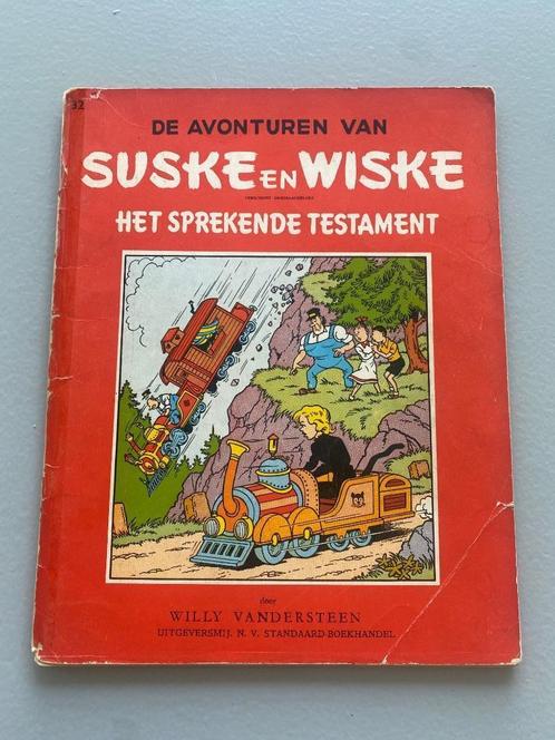 Het sprekende testament 1ste druk (1958) Suske en Wiske, Livres, BD, Utilisé, Une BD, Enlèvement ou Envoi