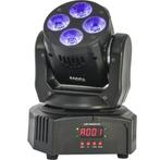 DMX-BESTUURDE WASH MOVING HEAD 4 x 18W RGBWA-UV 6-in-1, Muziek en Instrumenten, Ophalen of Verzenden, Nieuw, Kleur
