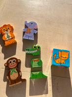 Houten magneet puzzels, Kinderen en Baby's, Speelgoed | Kinderpuzzels, Ophalen of Verzenden, Gebruikt