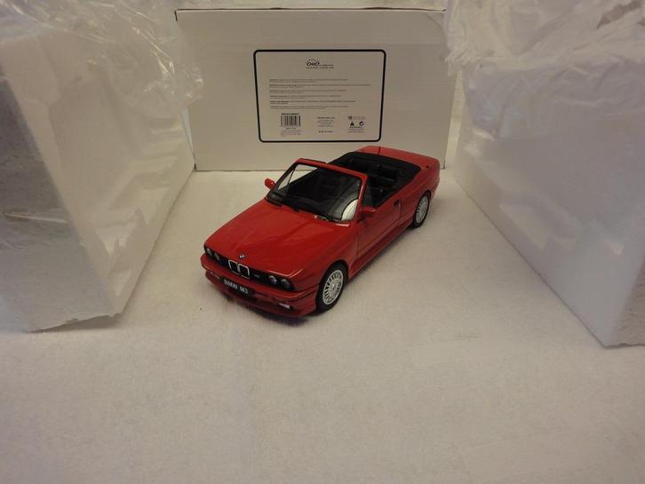 BMW E30 M3 Red Cabriolet OT077 Otto Mobile 1:18, Hobby en Vrije tijd, Modelauto's | 1:18, Zo goed als nieuw, Auto, OttOMobile