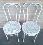 2 witte stoelen., Huis en Inrichting, Stoelen, Ophalen, Gebruikt, Twee, Wit