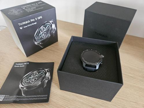 Ticwatch Pro 3 GPS, Handtassen en Accessoires, Smartwatches, Nieuw, Zwart, GPS, Hartslag, Ophalen of Verzenden