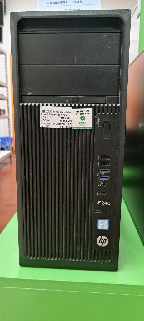 HP Z240, Computers en Software, Desktop Pc's, Refurbished, 3 tot 4 Ghz, SSD, 16 GB, Ophalen