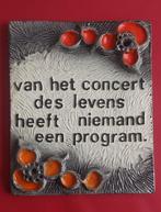 Jan van Erp wandtegel met spreuk, Enlèvement ou Envoi