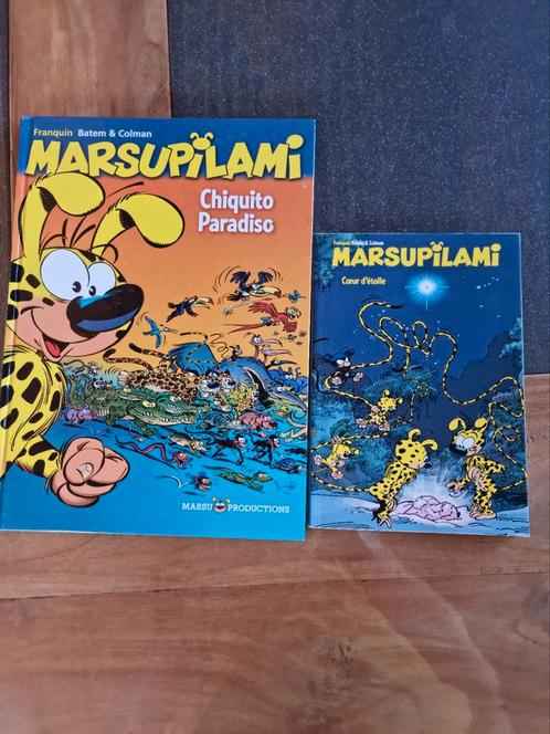 BD Marsupilami "Chiquito paradiso" et "cœur d'étoile", Boeken, Stripverhalen, Zo goed als nieuw, Eén stripboek, Ophalen