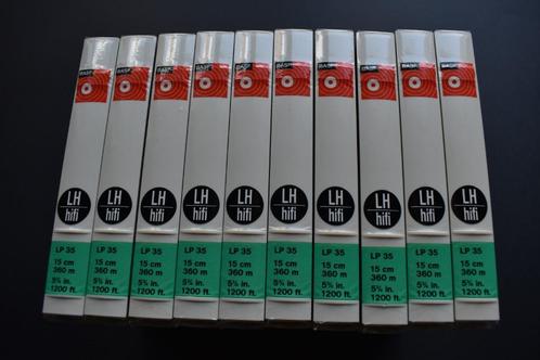 10x BASF LP 35 Long Play Reel Tape 15cm / 360m - 5". /1200.f, Audio, Tv en Foto, Bandrecorder, Onderdeel, Ophalen of Verzenden