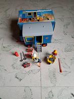 Vintage Playmobil 3760 Schaftkeet construction site trailer, Ophalen, Gebruikt, Complete set