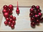boules de Noël rouges et pointues en verre - excellent état, Enlèvement
