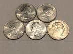 USA 5 x Quarter dollar lot 7, Ophalen of Verzenden