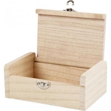 Boîte en bois 11,5 x 7,5 x 4,5 cm en cadeau