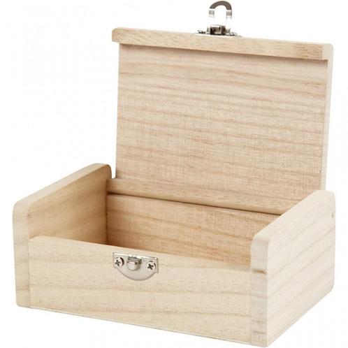 Boîte en bois 11,5 x 7,5 x 4,5 cm en cadeau, Hobby & Loisirs créatifs, Hobby & Loisirs Autre, Neuf, Envoi
