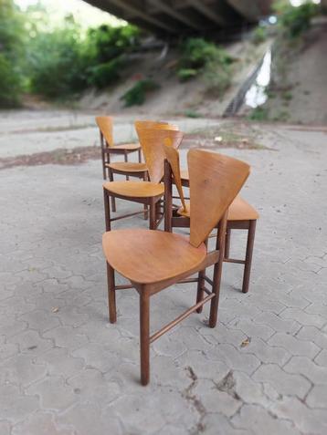 6 driehoekige stoelen-Italië-1950 beschikbaar voor biedingen