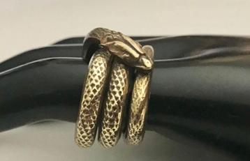 SLANGENRING IN ART NOUVEAU STIJL  beschikbaar voor biedingen