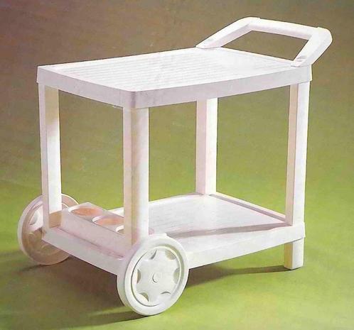 tafeltje serveerwagen, Tuin en Terras, Tuintafels, Zo goed als nieuw, Rechthoekig, Kunststof, Ophalen
