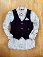 Lentefeest communie blauw wit hemd gilet blazer maat 128, Kinderen en Baby's, Kinderkleding | Maat 128, Ophalen, Overhemd of Blouse