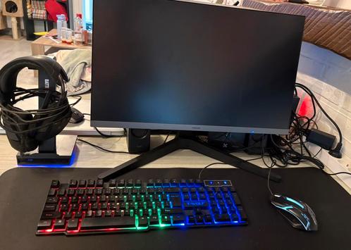 Game setup prijs bespreekbaar, Computers en Software, Monitoren, Zo goed als nieuw, 201 Hz of meer, HDMI, Gaming, Hoofdtelefoonaansluiting