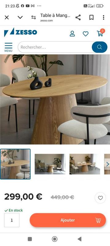 Table a manger 4 personnes, Maison & Meubles, Tables | Tables à manger, Enlèvement ou Envoi