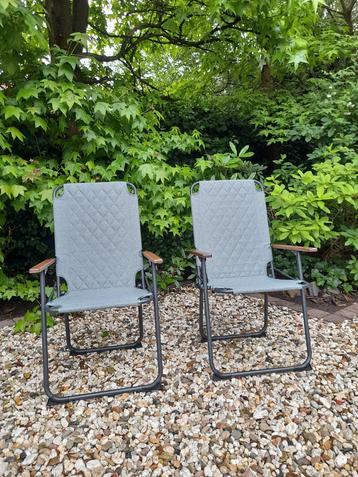 2 nouvelles chaises de camping, chaises pliantes Bo Camp